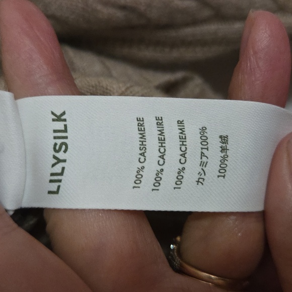 Lily Silk Cashmere Cable Knit Turtle Neck - Picture 5 of 6